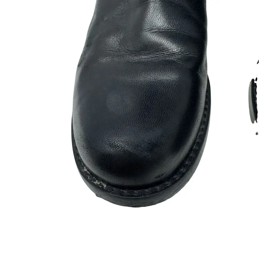 Stuart Weitzman 5050 Over the Knee Black Leather Stretch Boots Size 7